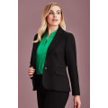 Mid Length Ladies Two Button Jacket (Poly/Viscose)