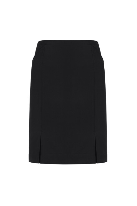 Front Pleat Detail Straight Skirt