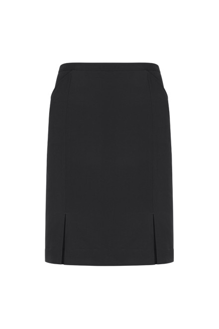 Front Pleat Detail Straight Skirt