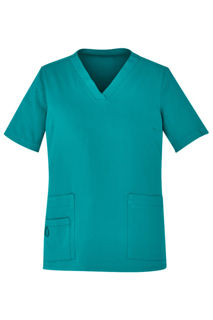 Poly Easy Fit V-Neck Scrubs Ladies Top (6 Colours)