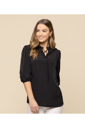 Piper 3/4 Sleeve Keyhole Top