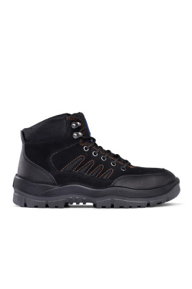 Hiker Black Nubuck Leather Safety Boot